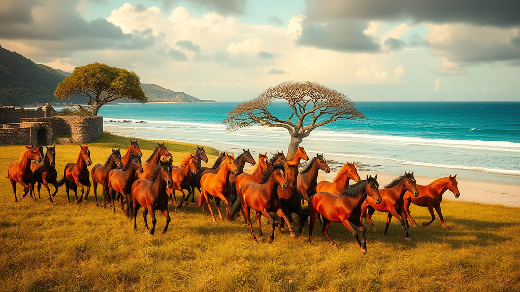 Delft Island Wild Horses